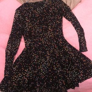 Polka dot fit and flare dress